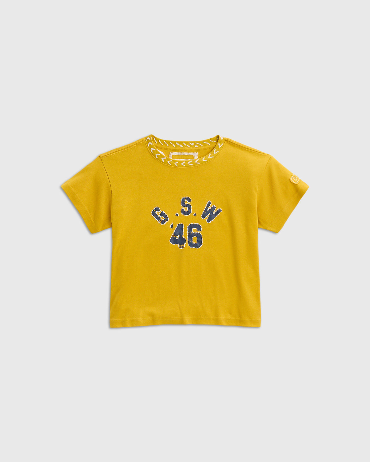 The Boxy Initial Tee - Warriors