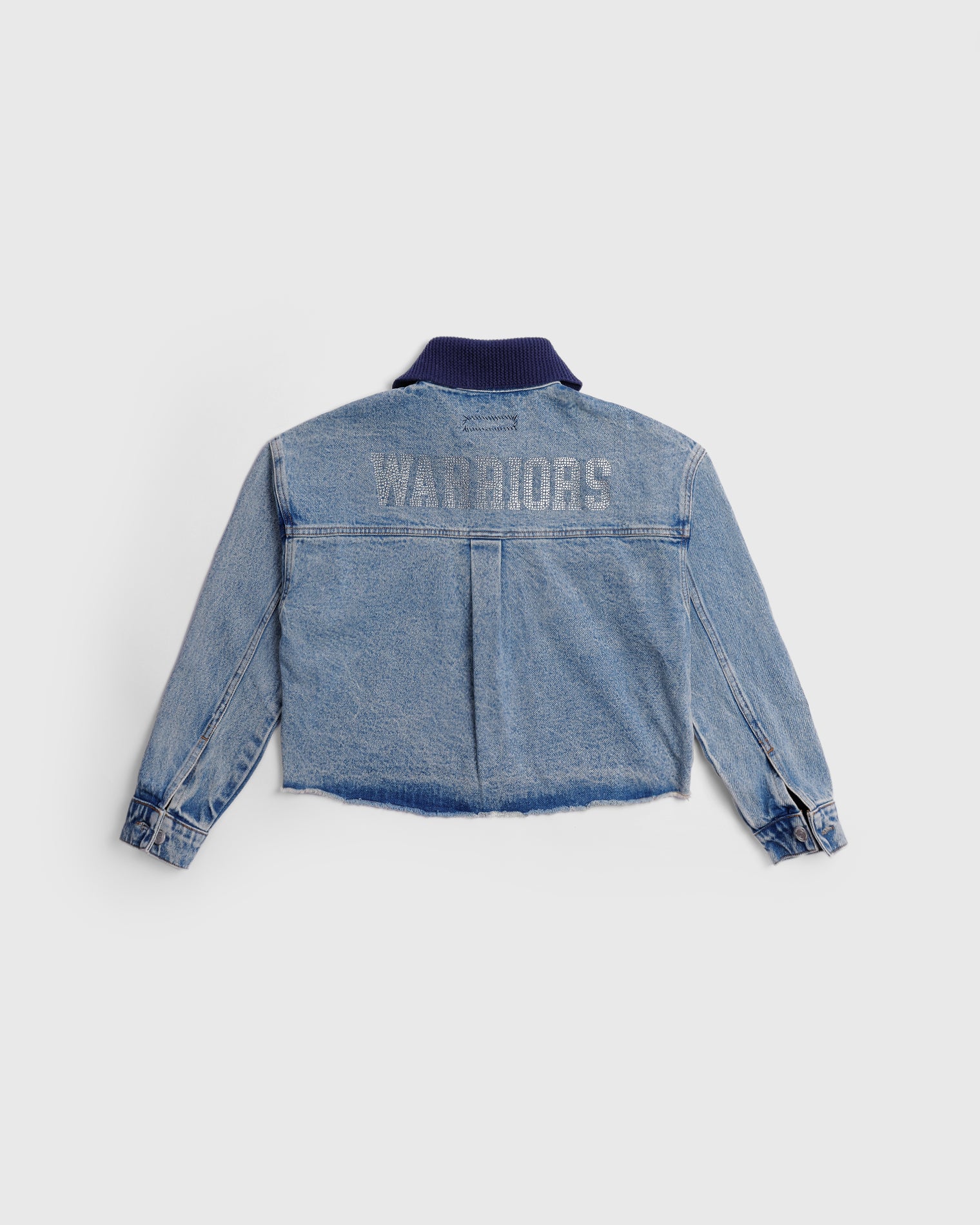 The Cropped Denim Jacket - Warriors