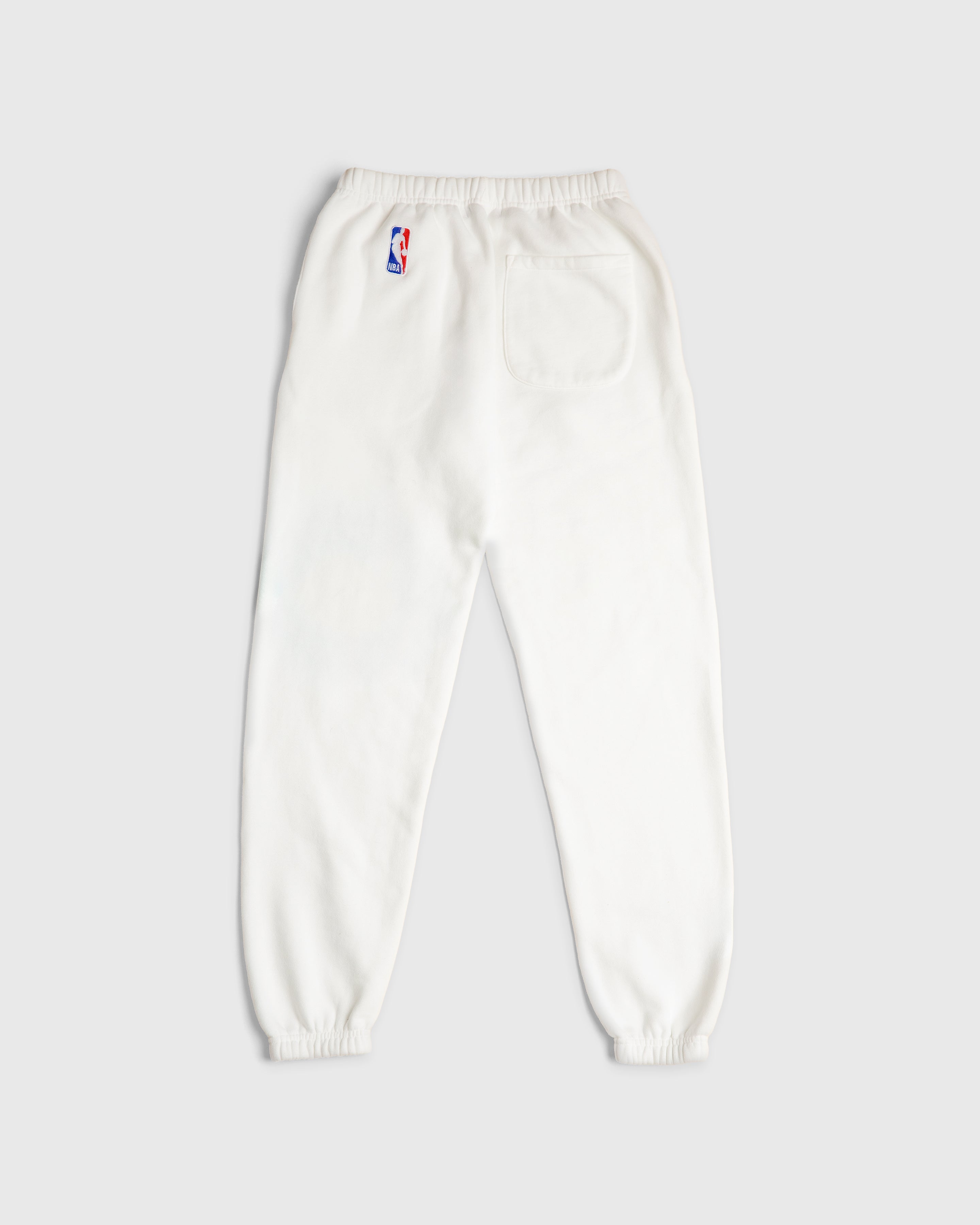 White Sweatpants with NBA Logo
