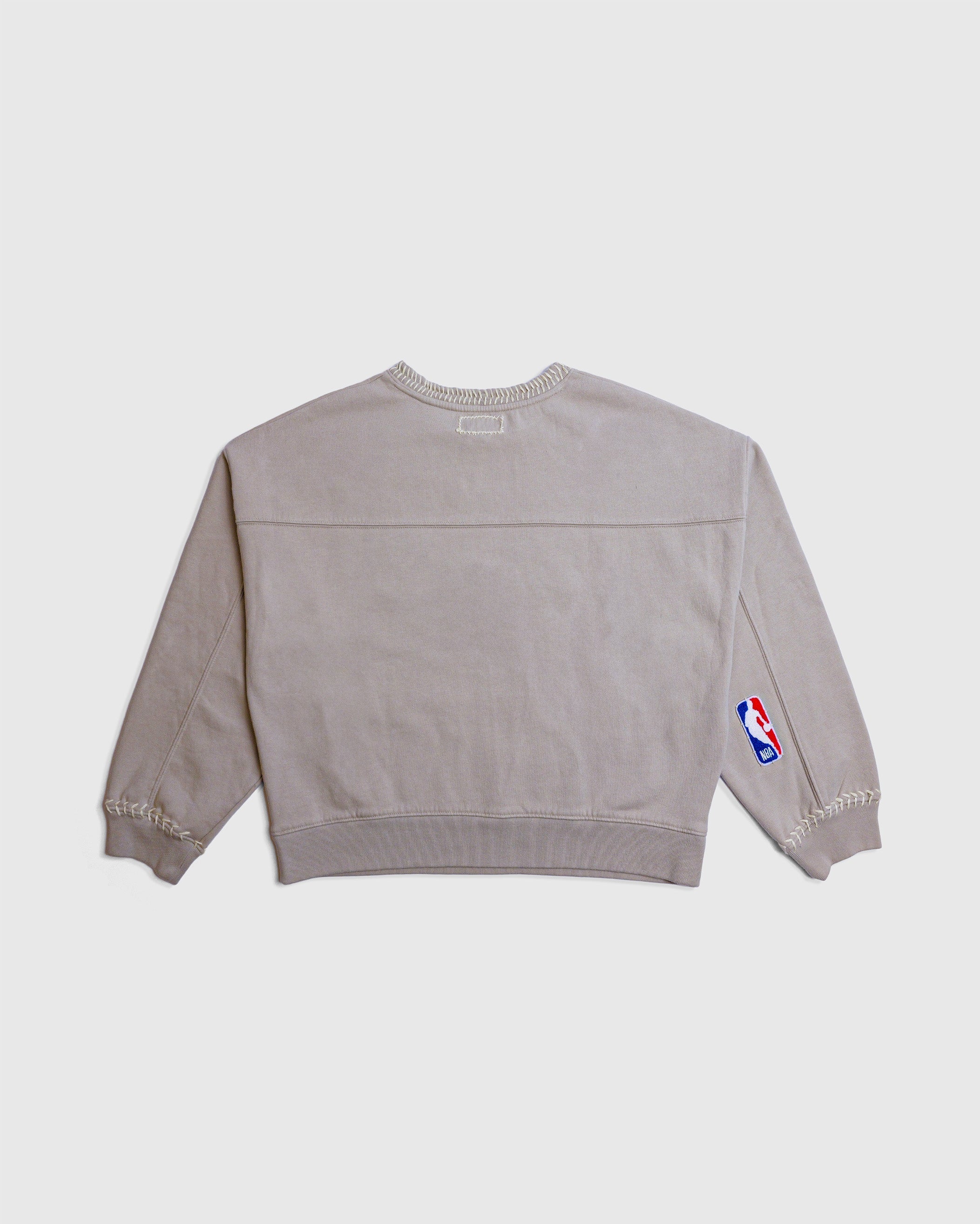 hand stitched 76ers crew official NBA sweatshirt