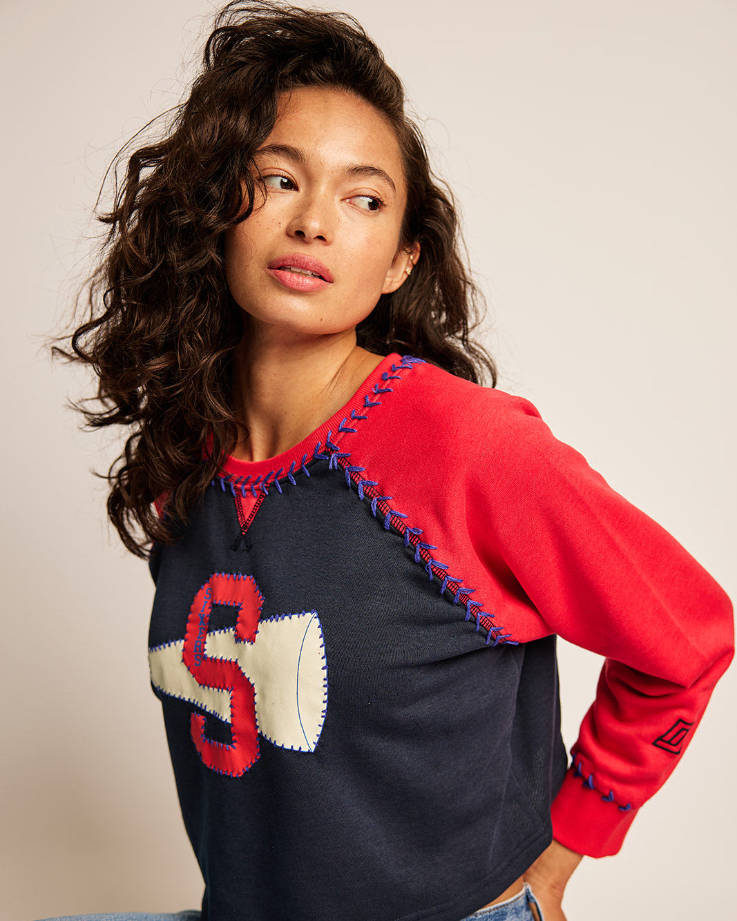 The Cheerleader Raglan - 76ers