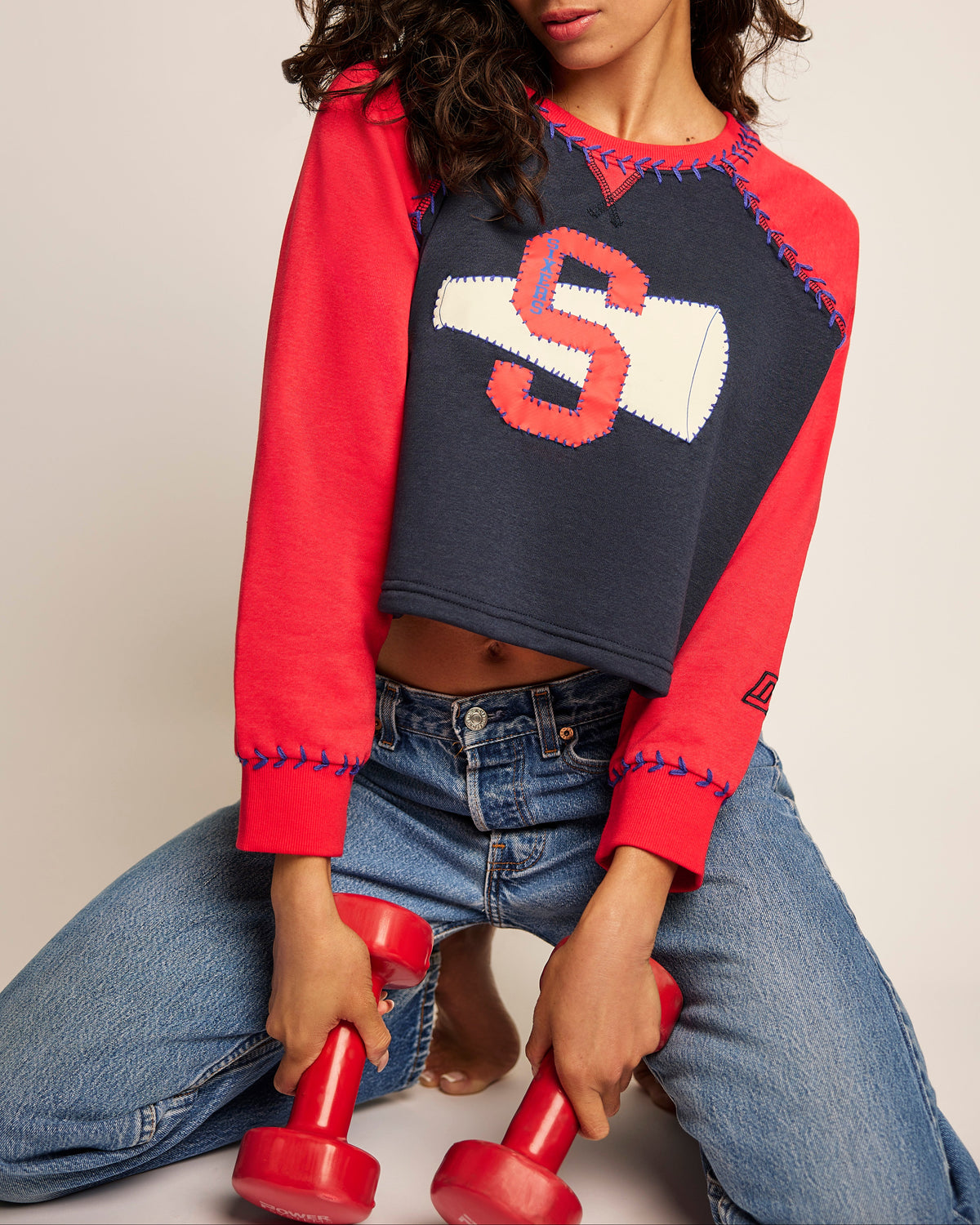The Cheerleader Raglan - 76ers