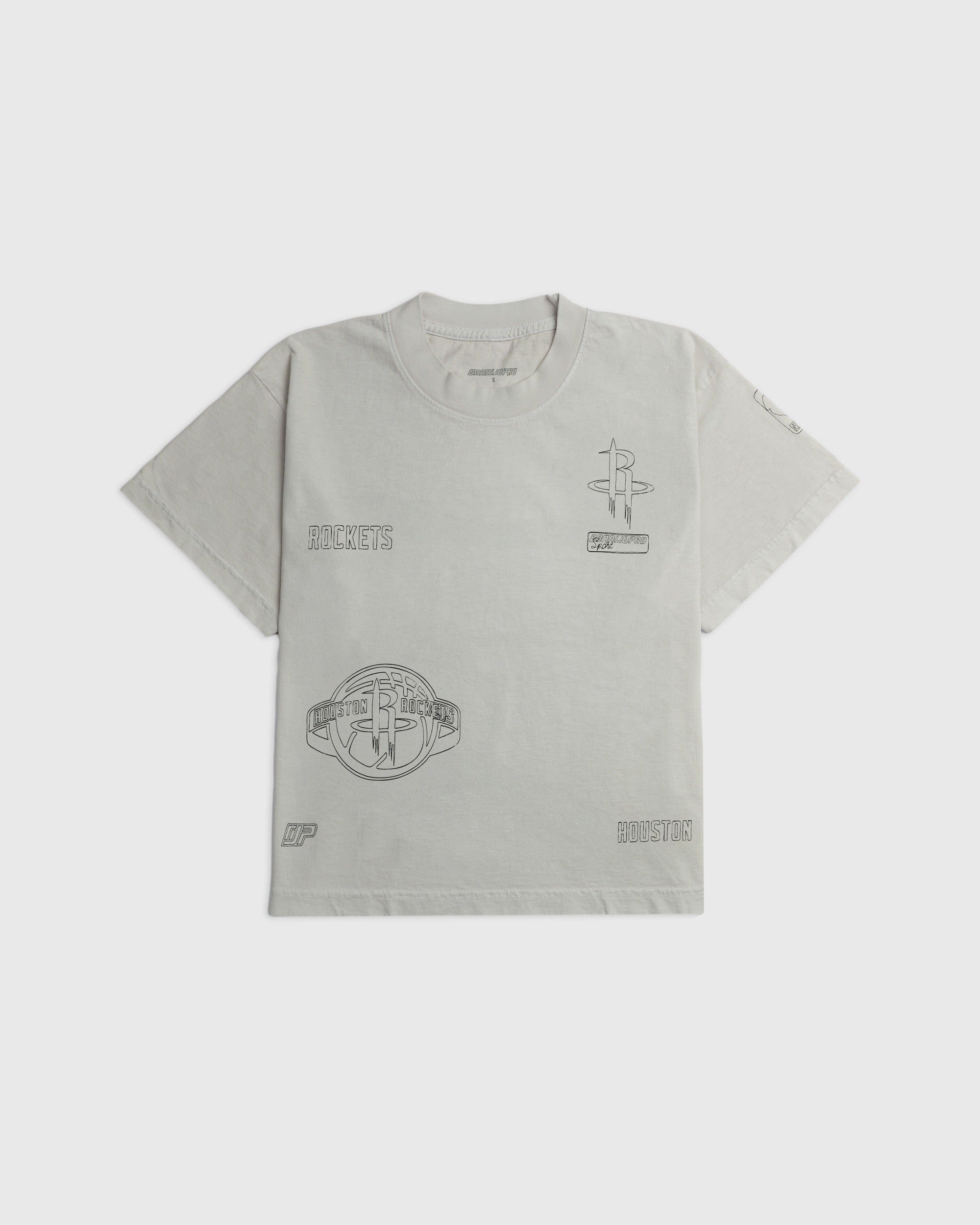 doodle tee features hand sketched rockets team graphics
