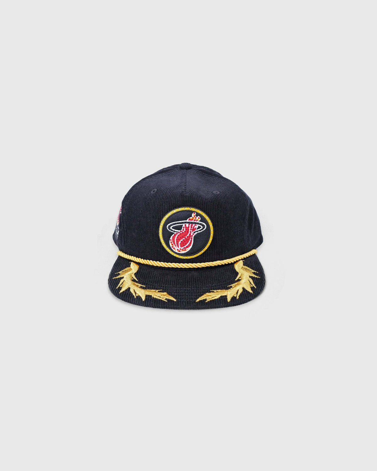 MIAMI HEAT Hat Upcycled Denim Designer Basketball Buckle Hat Miami Heat Sport Classics Pastel 59FIFTY Fitted Hat – New  main image 2
