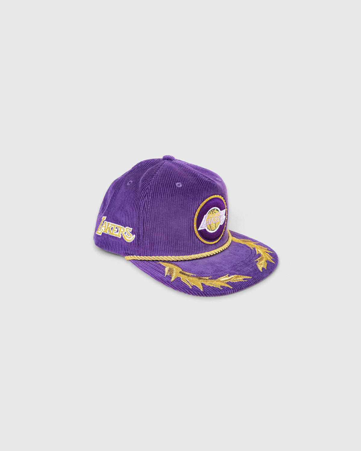 Los Angeles Lakers Corduroy Rhinestone Snapback Hat – DannijoPro