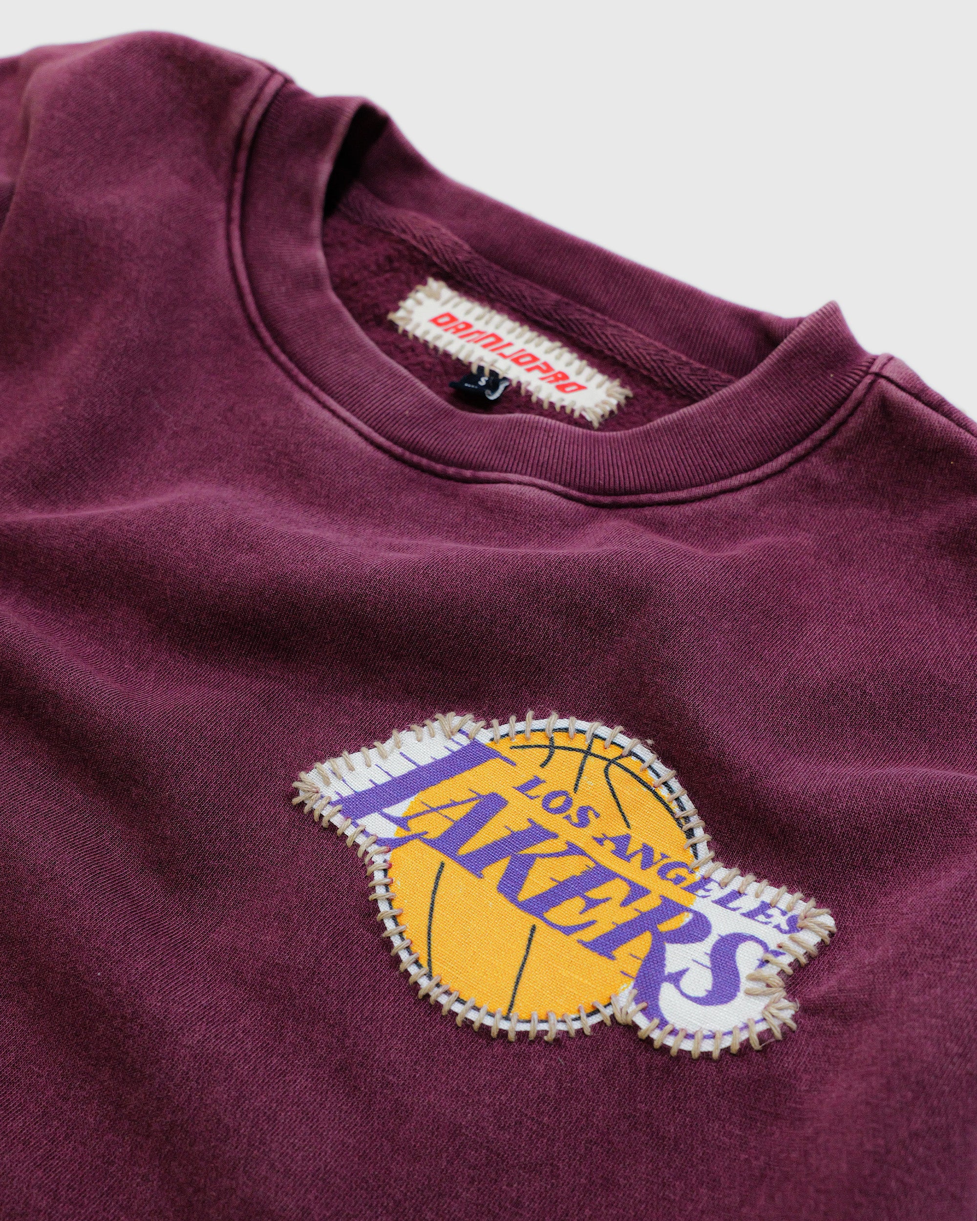 The Whip Stitch Crewneck- Lakers
