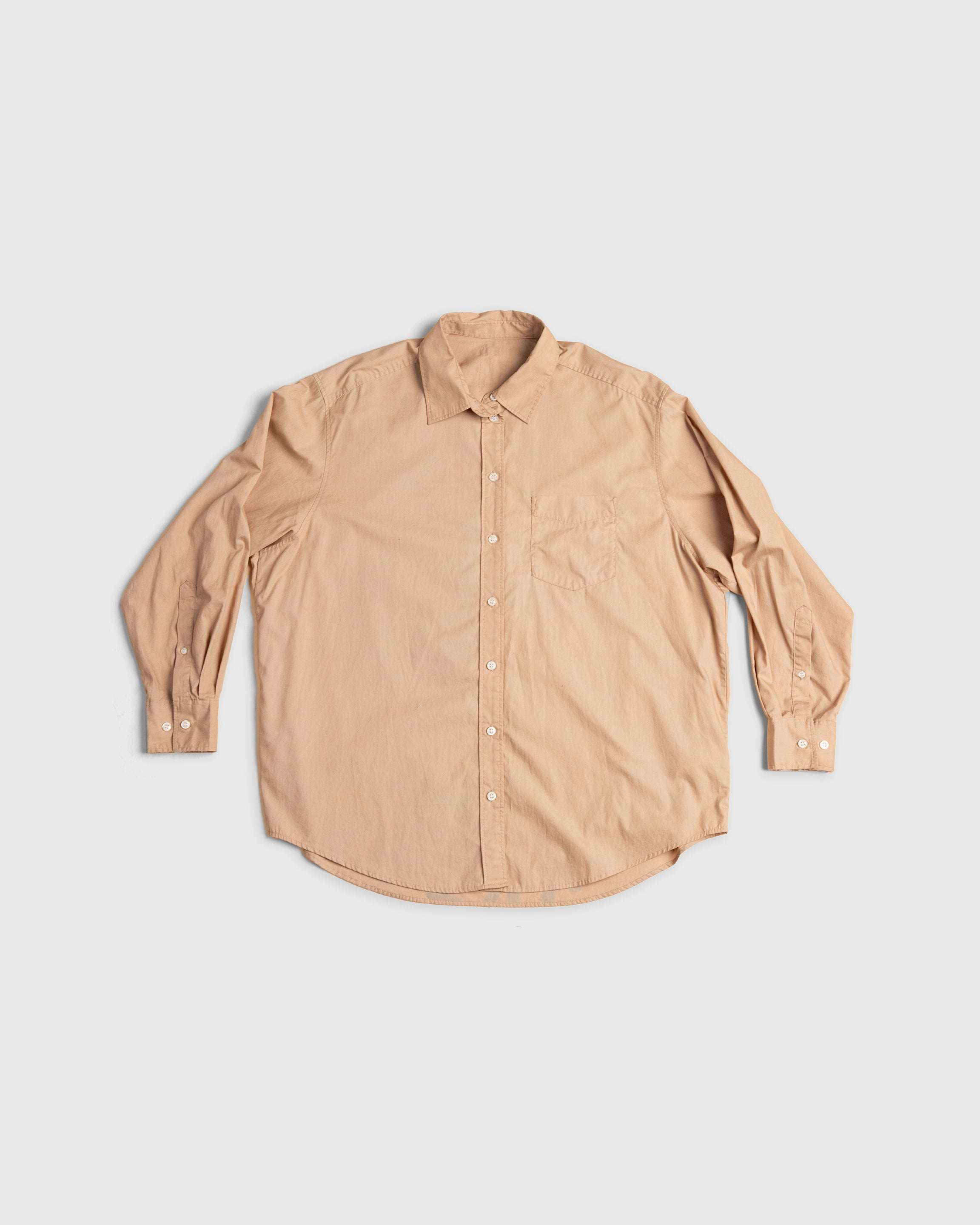 Golden State Warriors hand-painted premium oxford shirt beige color