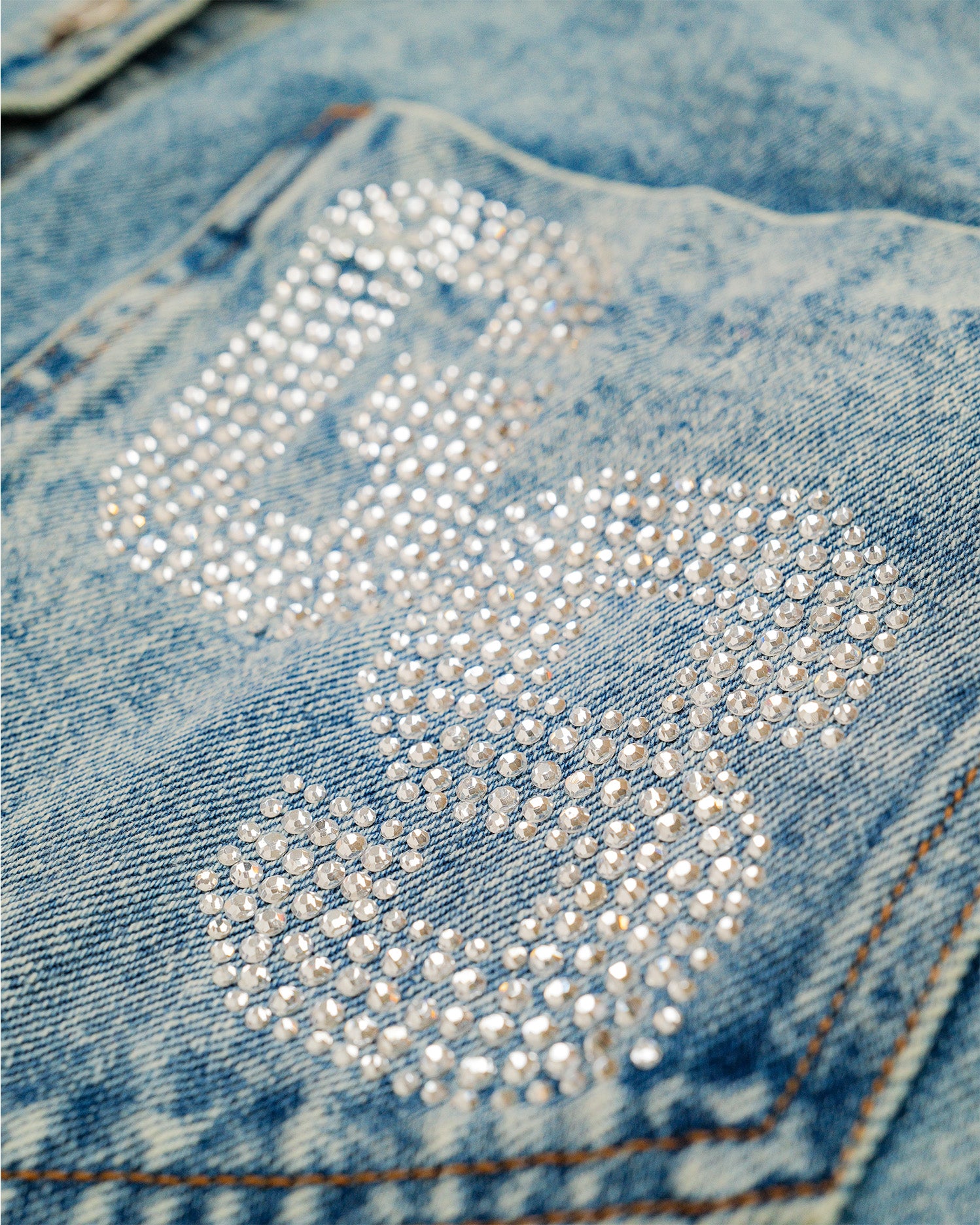 The Cropped Denim Jacket - Warriors
