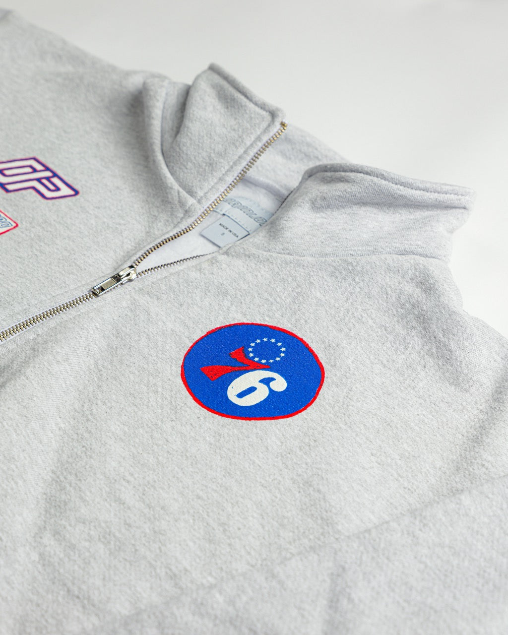 The Varsity Cropped Half Zip - 76ers