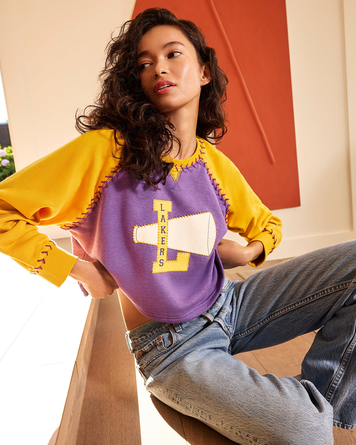 The Cheerleader Raglan - Lakers