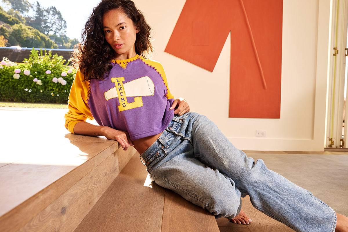 The Cheerleader Raglan - Lakers