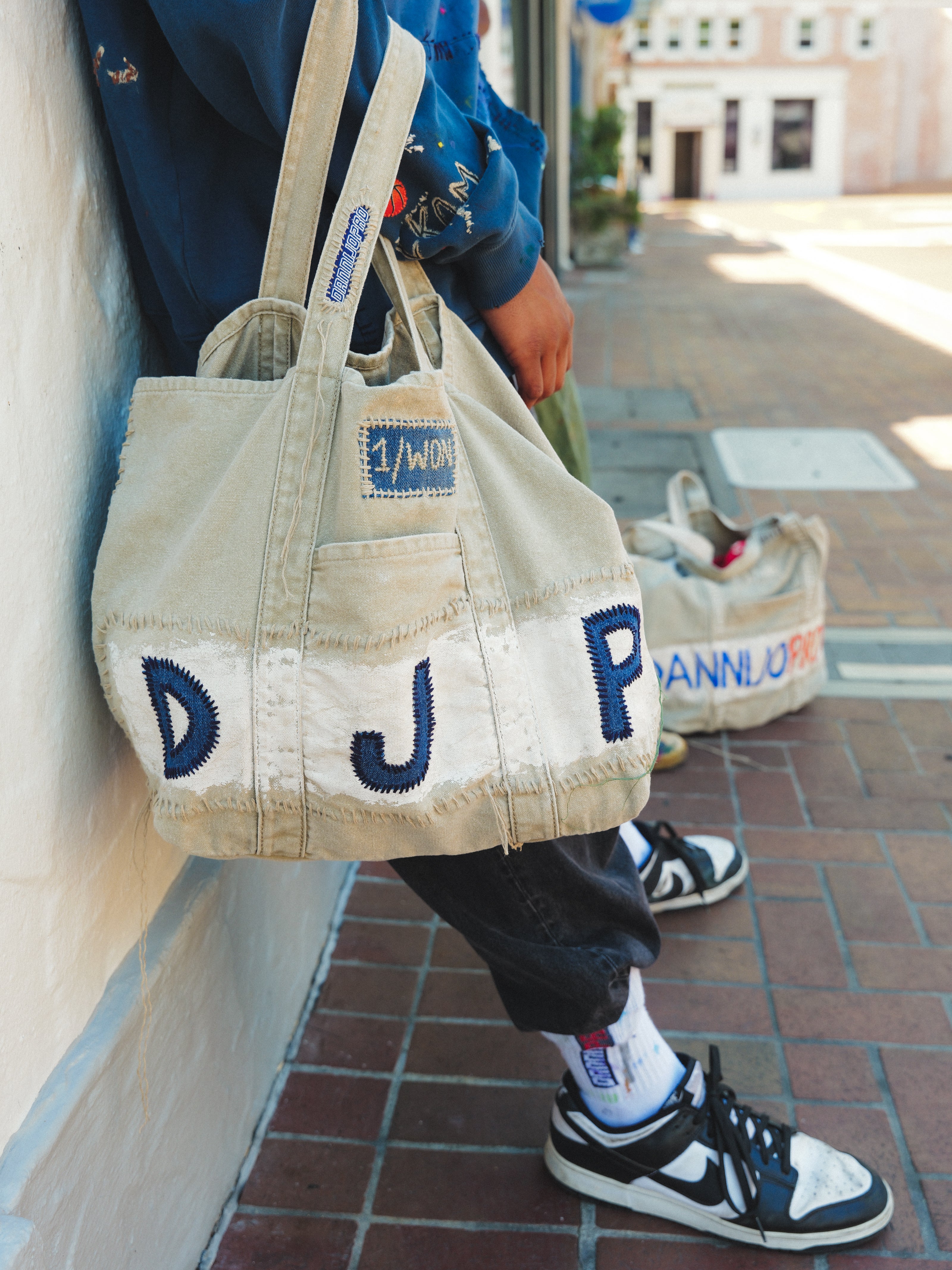 The Denim Initial Bag
