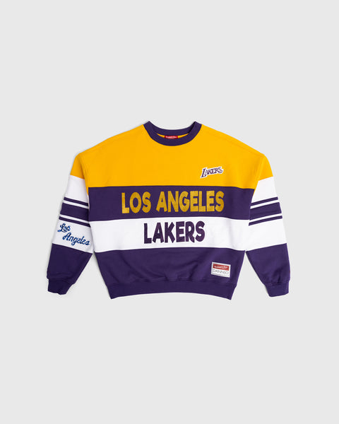 Los Angeles Lakers Blocked Crewneck Sweatshirt – DannijoPro