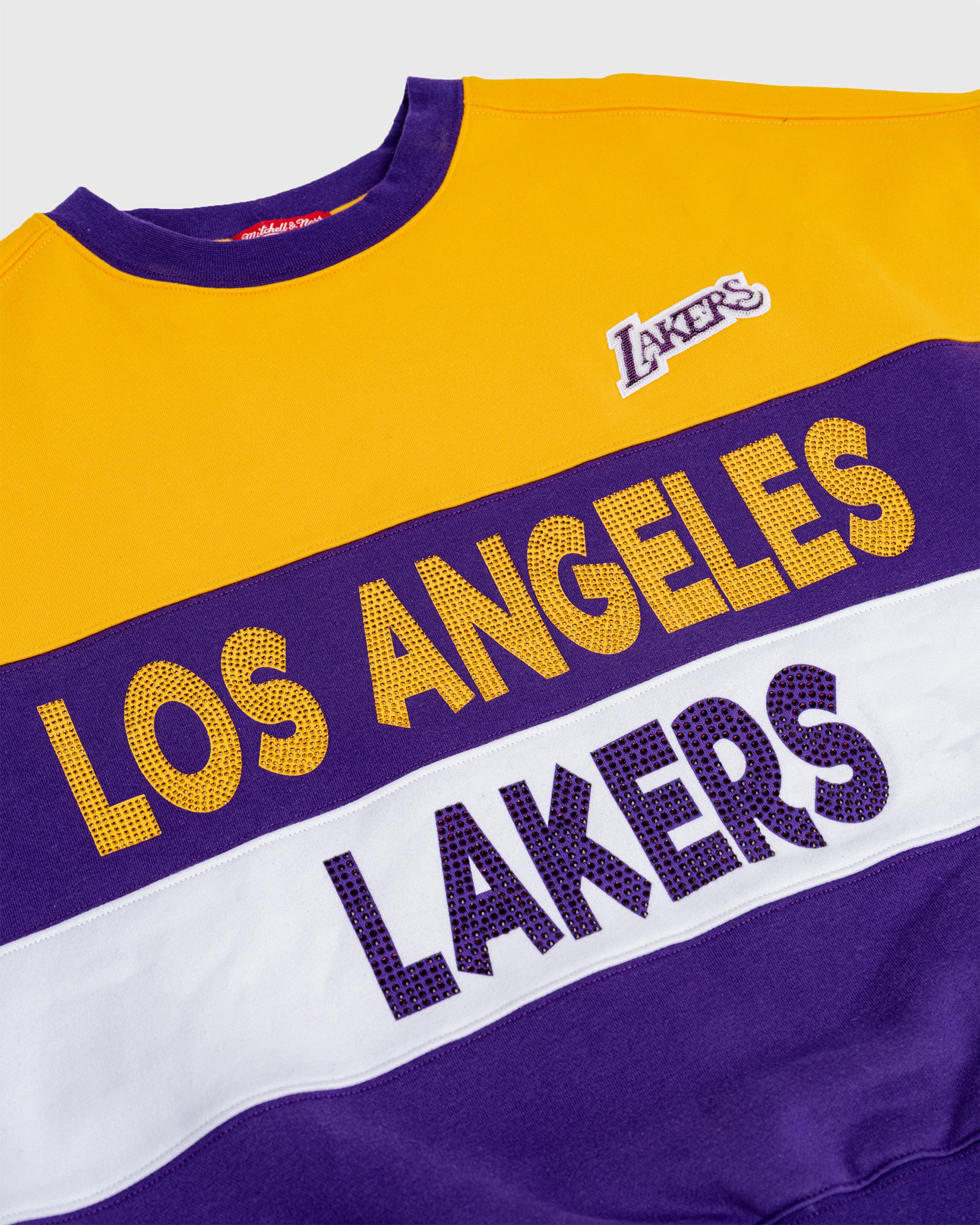 Los Angeles Lakers Blocked Crewneck Sweatshirt – DannijoPro