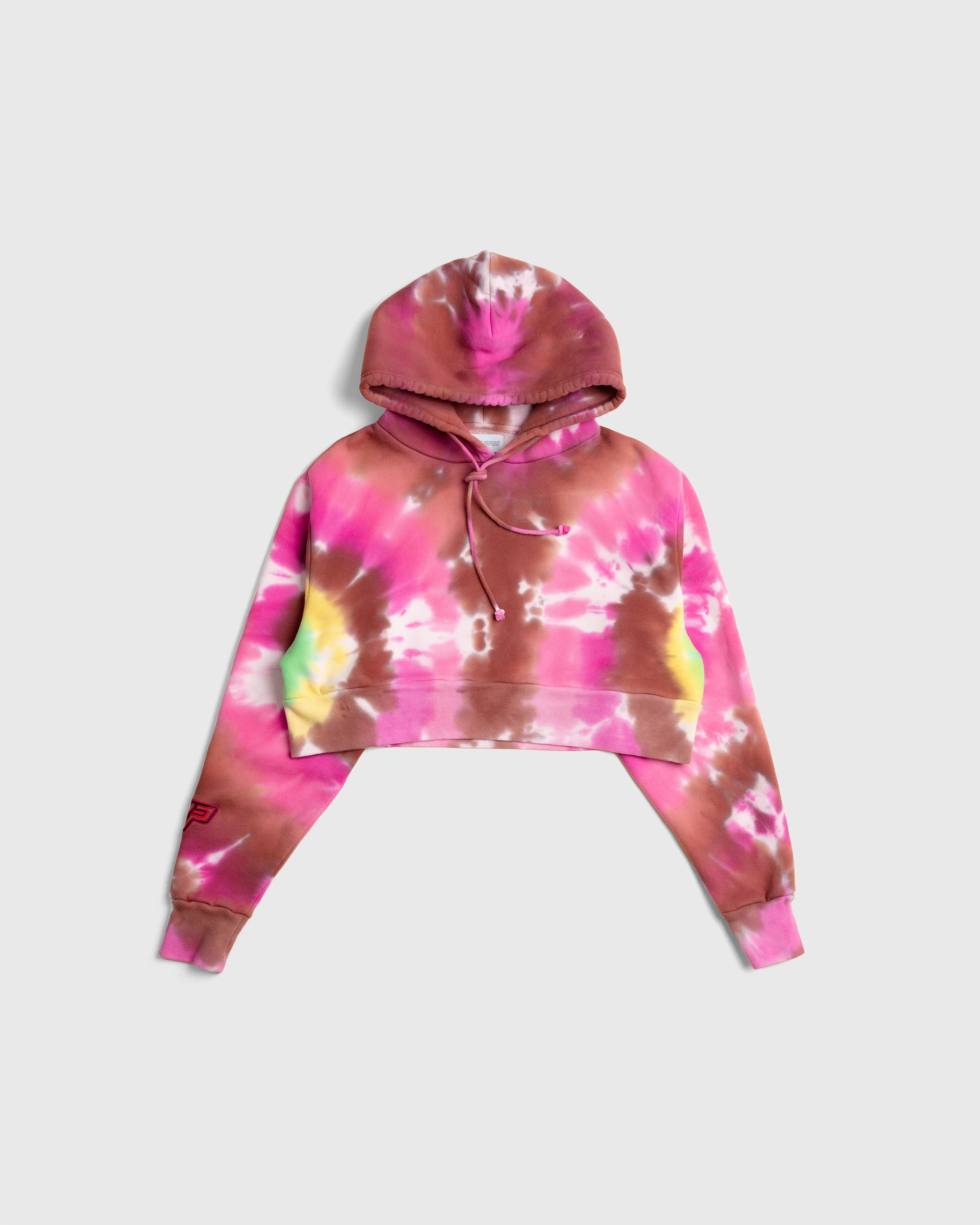 Pullover Hoodie Pink Tie Dye Cropped Hoodie NBA Tie Dye Crop Hoodie