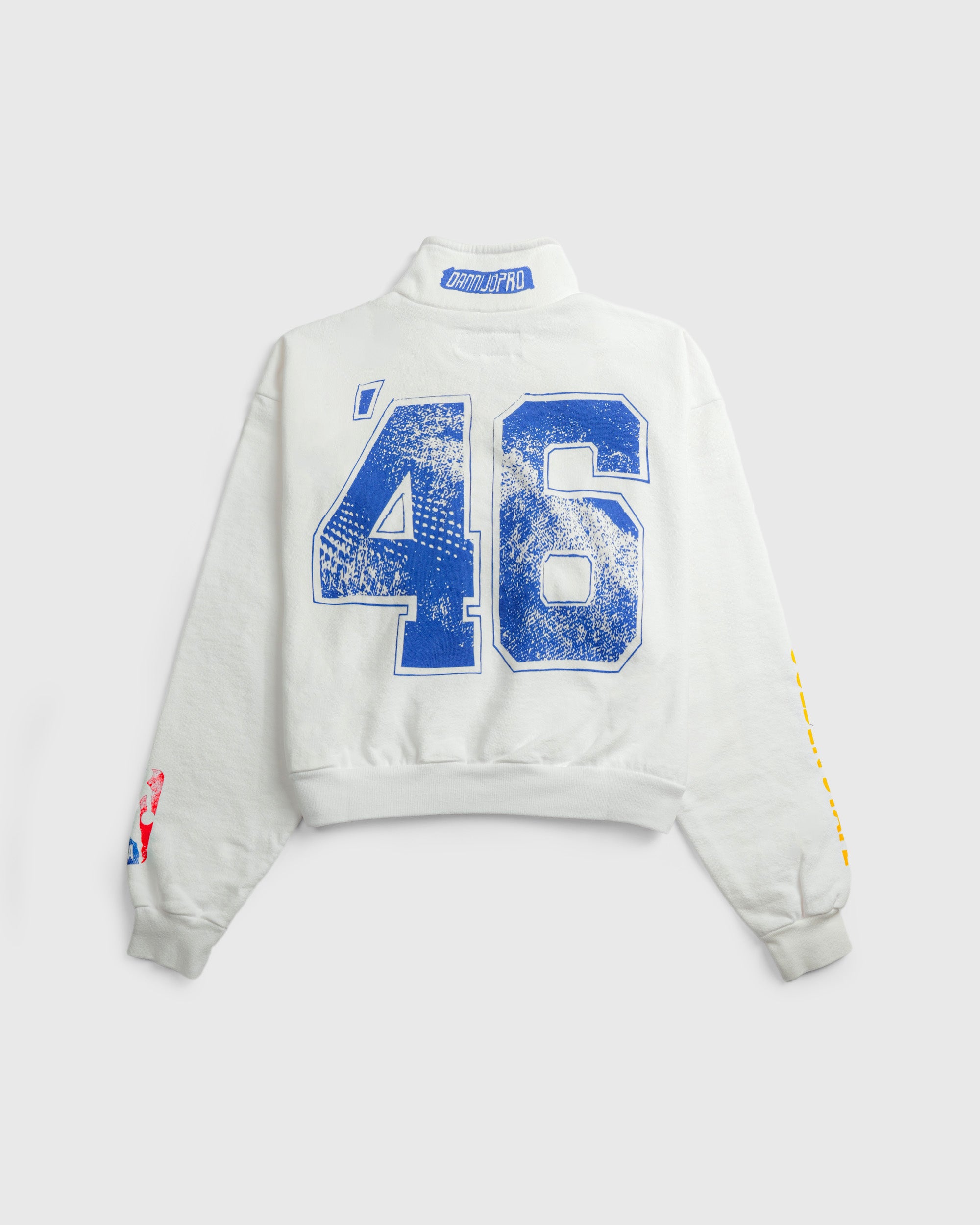 The Varsity Cropped Half Zip - Warriors