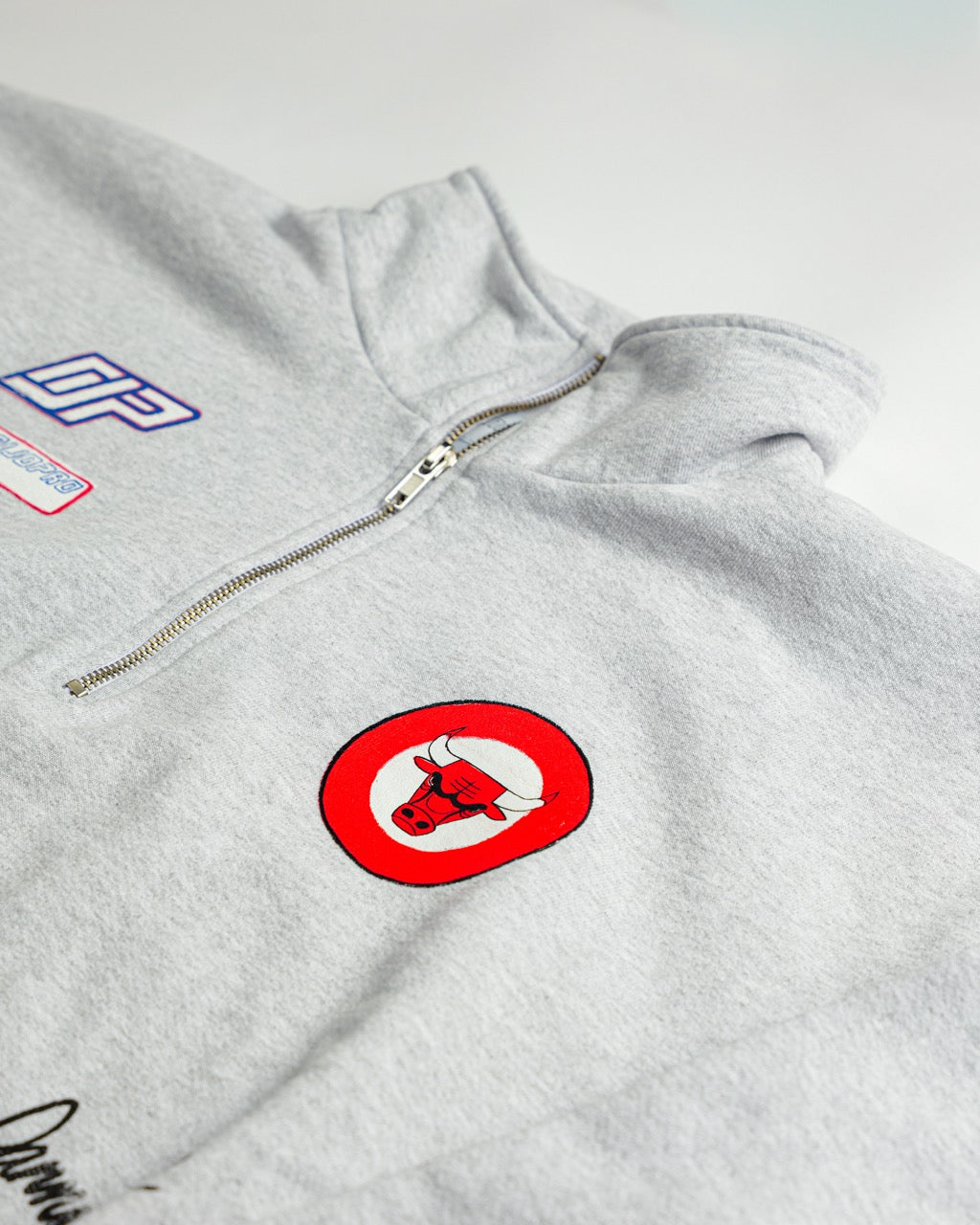 The Varsity Cropped Half Zip - Bulls